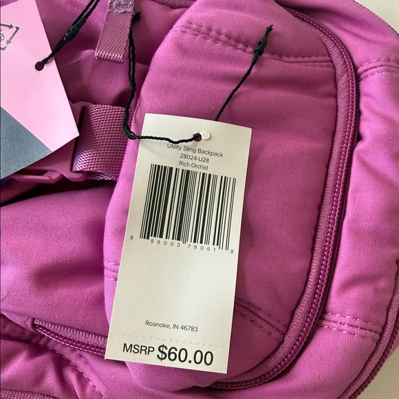 Vera Bradley Utility Sling Backpack Rich Orchid Pink